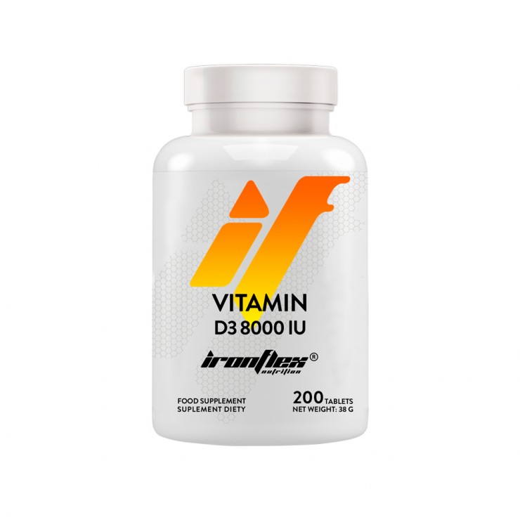 IronFlex Vitamin D3 8000 IU 200 tabs