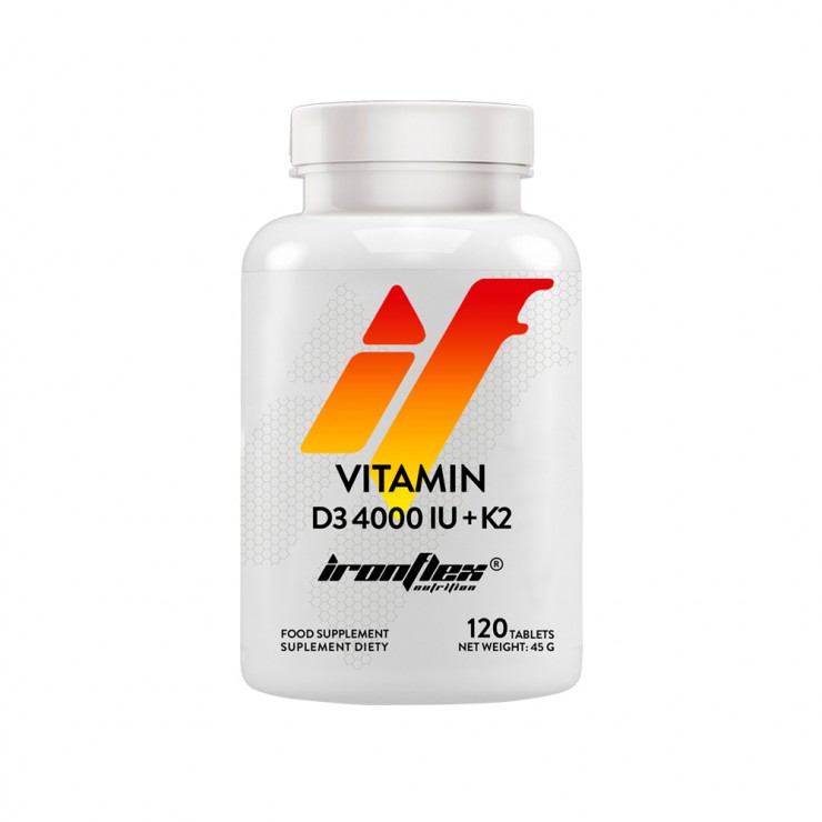 IronFlex Vitamin D3 4000 + K2 120 tabs